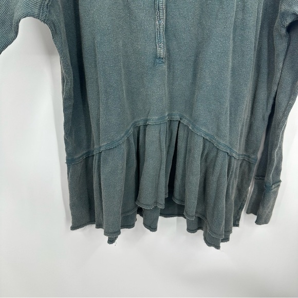 We The Free Coastline Peplum Top Size Large Boho Whimsical Fairy Button Up - Picture 6 of 10